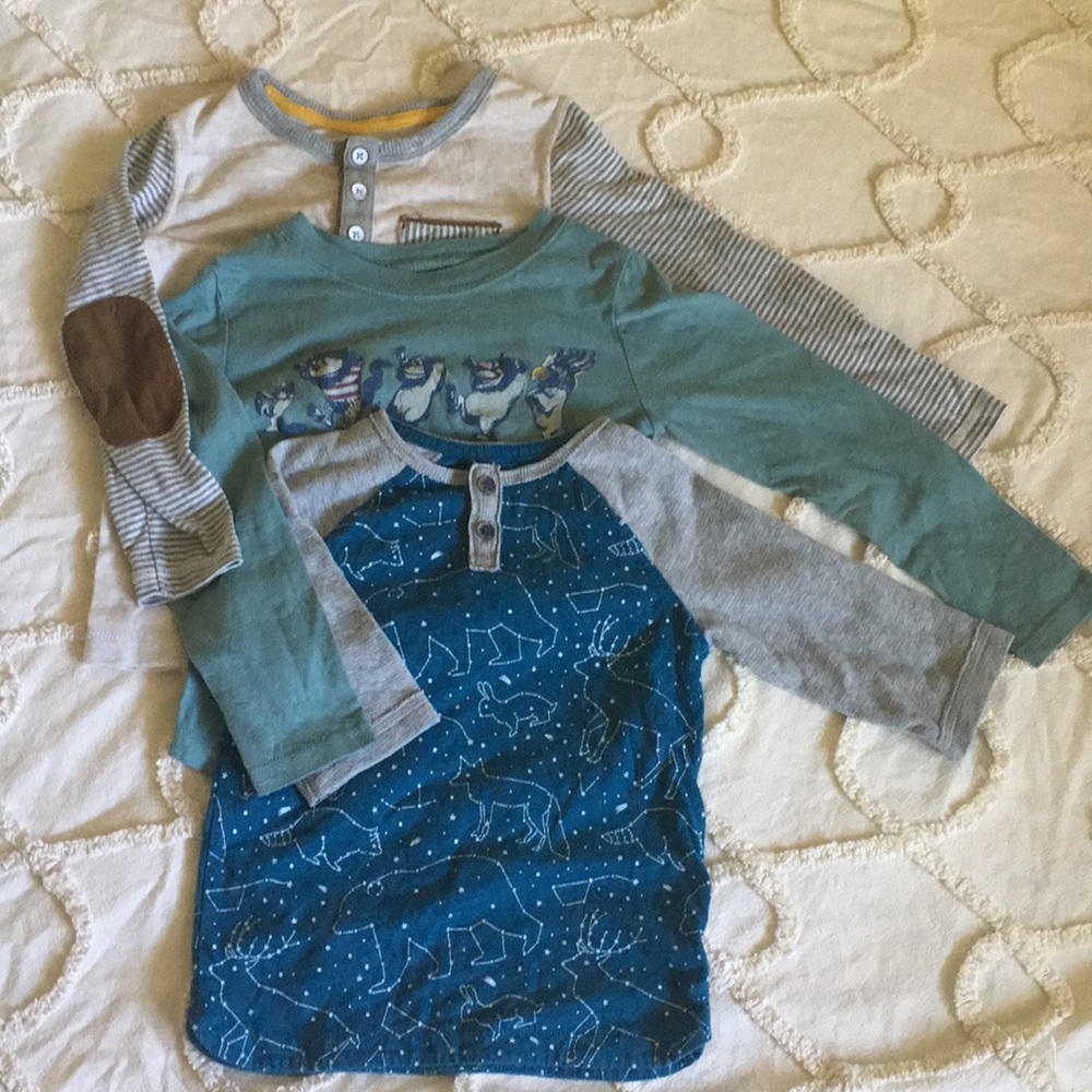 Three Oshkosh long sleeve shirts 4 5